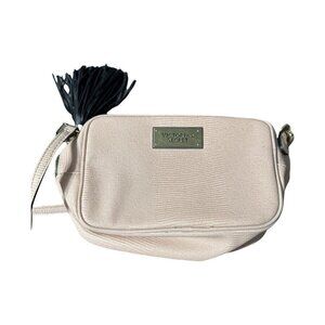 Victorias Secret Beige/Pink/Black Crossbody Bag With Tassel